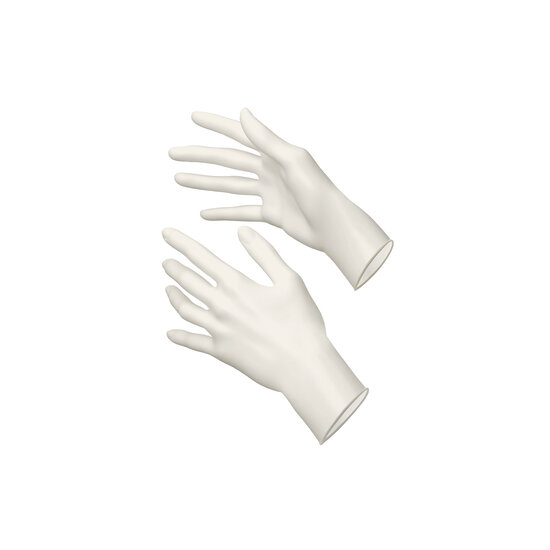 Akzenta Gants en nitrile ultra-doux sans poudre Akzenta One Top Touch Plus blancs (100 pièces) - XS