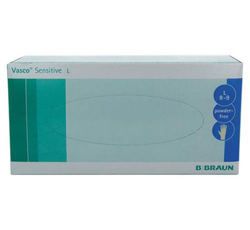 Vasco Vasco® Sensitive latex handschoenen poedervrij - L (100 stuks)