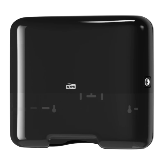 Tork Tork® Singlefold/C-Fold Mini Elevation Hand Towel Dispenser H3 System Black - 553108