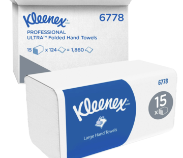 Kleenex Kleenex® Ultra handdoeken 21,5x31,5cm (2-laags)