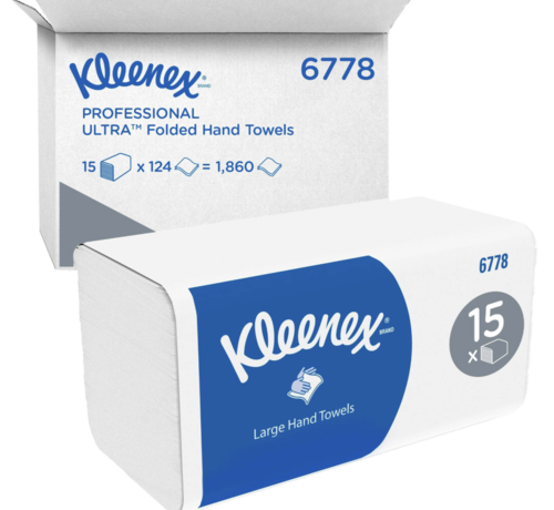 Kleenex Kleenex® Ultra Interfolded handdoeken 21,5x31,5cm (2-laags) 6778