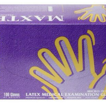 Maxter Maxter witte latex handschoenen poedervrij - S (100 stuks)