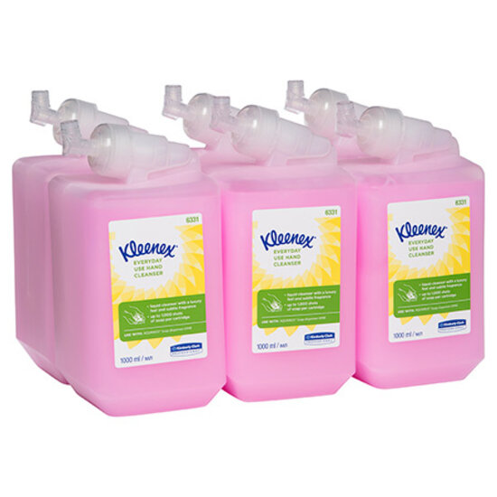 Kleenex Kleenex® everyday use hand soap handreiniger roze (6x1 liter)