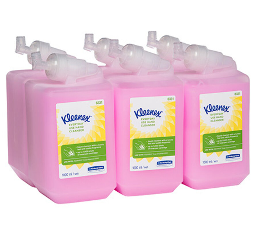 Kleenex® everyday use hand soap handreiniger roze (6x1 liter)