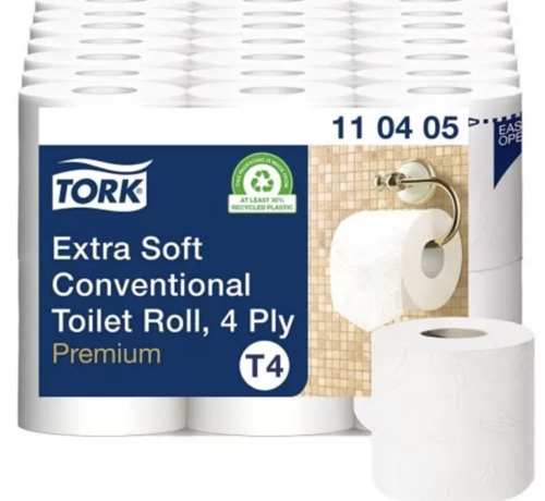 Tork Tork® Premium Extra Zacht Traditioneel Toiletpapier 42 Rollen (4-laags) - T4-systeem - 110405