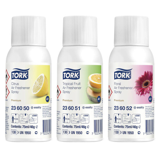 Tork Spray désodorisant Tork® Assortiment 236056 (12x75ml)