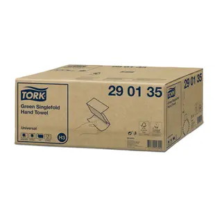 Tork® Universal Hand Towels 23x24.8cm Green - 290135