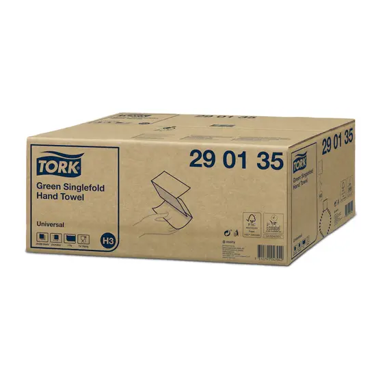 Tork Serviettes Tork® Universal 23x24,8cm pli Z 1 couche vert (290135) - 20x200 pièces