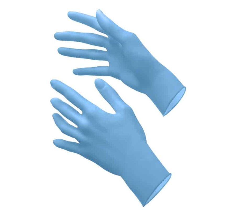 DispoDeals Nitril handschoenen poedervrij blauw - XS (200st)