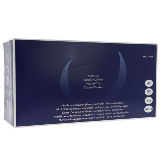 DispoDeals DispoDeals Nitrile Gloves Powder-Free Blue - M (200 pieces)