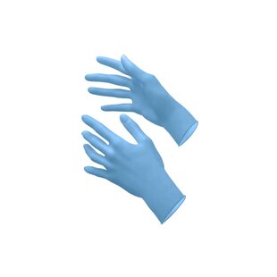 DispoDeals Nitrilhandschuhe puderfrei blau - M