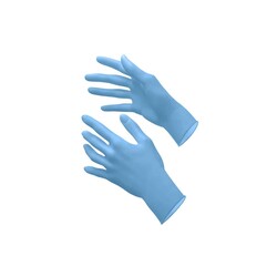 DispoDeals Nitrilhandschuhe puderfrei blau - XL
