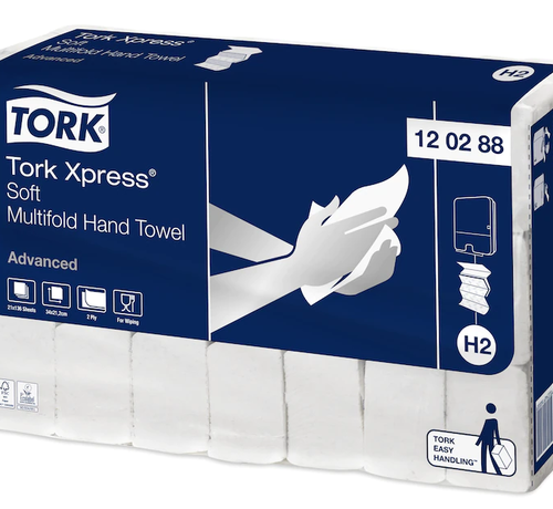 Tork Tork® Xpress® Advanced zachte multifold handdoeken (2-laags) 34x21,2cm - 120288