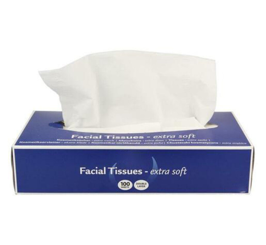 DispoDeals Facial Tissues Extra Soft 20x21cm (2-laags) - 40x100st