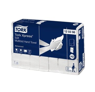DispoDeals TORK 120398 H2 xpress zachte multifold handdoek 2-laags wit