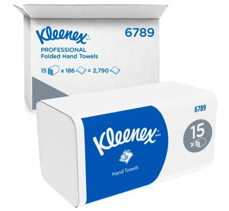 Kleenex 6789 ultra handdoeken l-vouw 2-laags wit (2790 stuks)