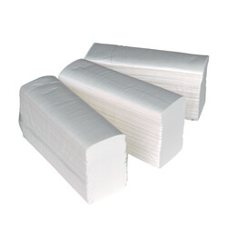 Papier Essuie-Mains Euro M-fold Collé Cellulose 2 épaisseurs 24 x 20,5 cm