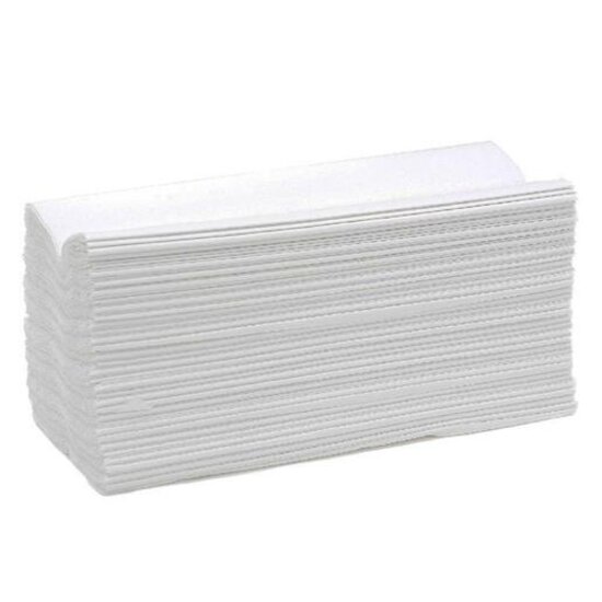 DispoDeals DispoDeals Handdoeken 41x25cm c-vouw wit (2-laags)