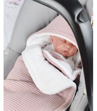 Maxi Cosi Deken Oudroze Knit & Wit wellness Fleece