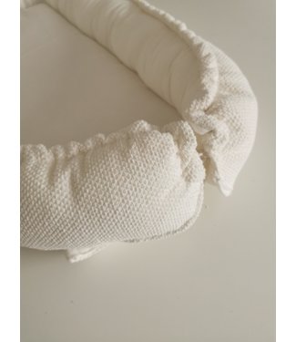 Babynest Offwhite Waffle Bebe & Offwhite Musslin