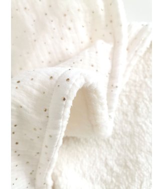 Decke Gold Dots & Ecru Teddy