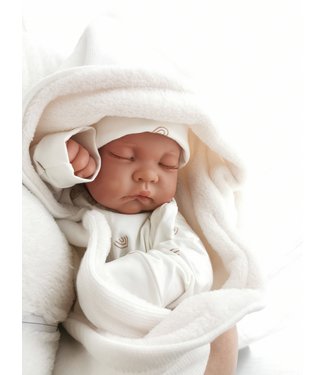 Wrap Blanket Offwhite Light Knit & Offwhite Wellness Fleece