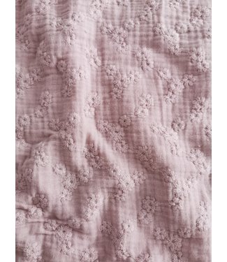 Swaddle Flowers Embroidery Oldpink