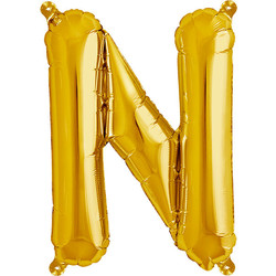 Ballon - Buchstaben - Gold - 40 cm - Northstar - N