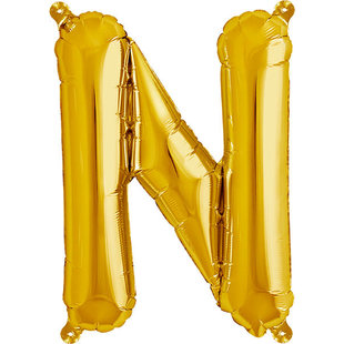 Ballon - Buchstaben - Gold - 40 cm - Northstar - N