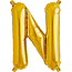 Northstar Ballon - letters - goud - 40 cm - Northstar - N