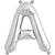 Northstar Ballon - Buchstaben silber - 40 cm - Northstar - A