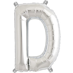 Ballon letters zilver 40 cm Northstar D