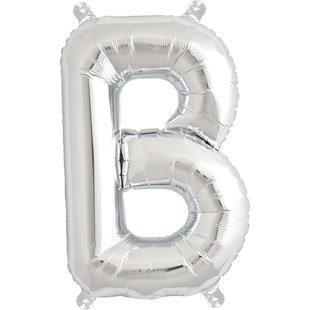 Ballon letters zilver 40 cm Northstar B