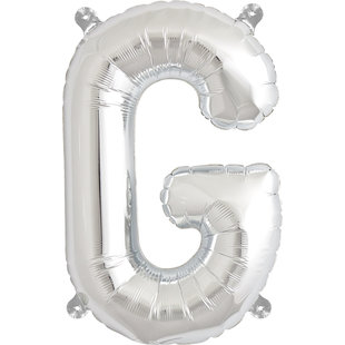 Ballon letters zilver 40 cm Northstar G