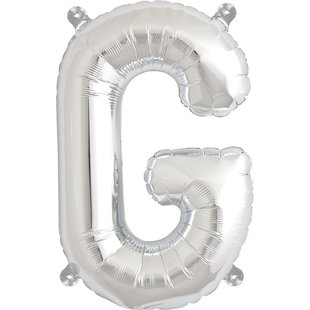 Balloon letters silver 40 cm Northstar G