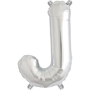 Balloon letters silver 40 cm Northstar J