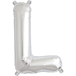 Balloon letters silver 40 cm Northstar L