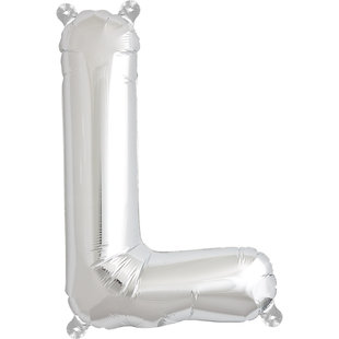 Balloon letters silver 40 cm Northstar L