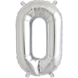 Ballon letters zilver 40 cm Northstar O