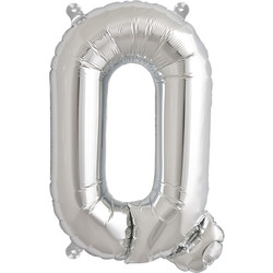 Ballon letters zilver 40 cm Northstar Q