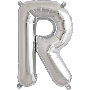 Ballon - Buchstaben Silber - 40 cm - Northstar - R