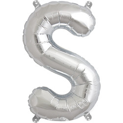 Ballon letters zilver 40 cm Northstar S