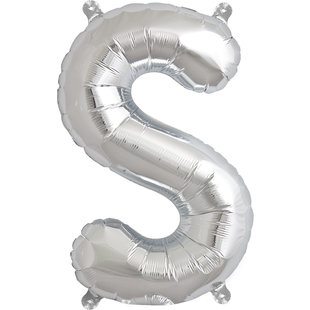 Ballon letters zilver 40 cm Northstar S