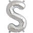 Northstar Ballon - letters - zilver - 40 cm - Northstar - S