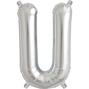 Ballon letters zilver 40 cm Northstar U