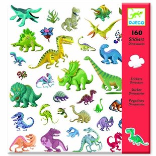 Dinosaurier Aufkleber - 160 Stickers - Djeco
