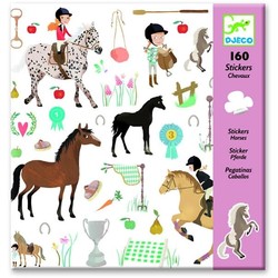 Horse stickers Djeco 160 pieces
