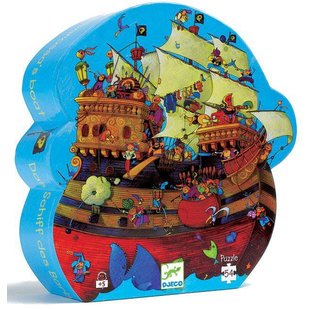 Puzzle silhouette - Bateau de Barberousse - Djeco