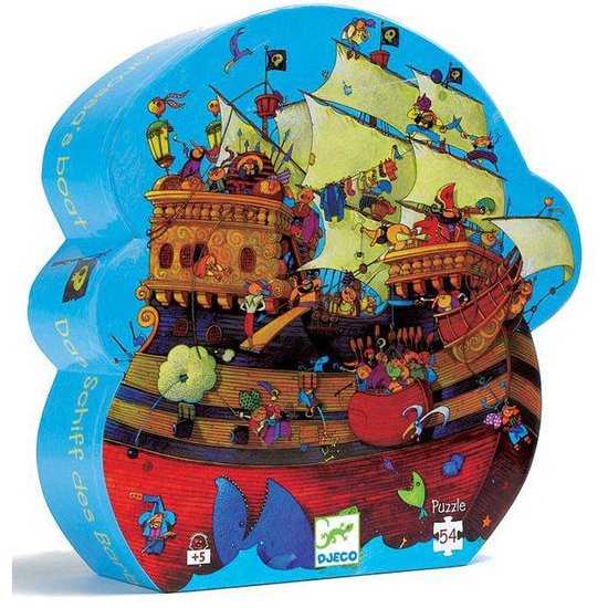 Djeco Erstaunliche Piraten puzzle Silhouette - Barbarossas Boot - Djeco