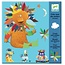 Djeco Funny sticker set - Create Animals - Djeco